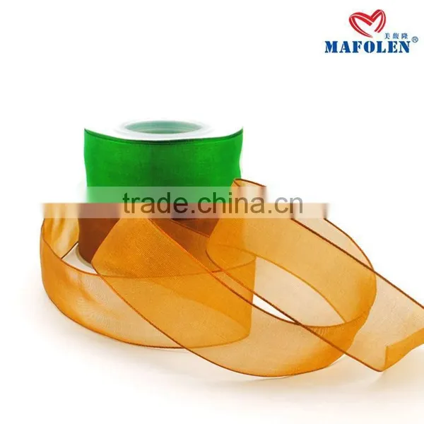 2015 Popular Organza Ribbon for Printing Packing Bows Hair Bows Garments photo-5