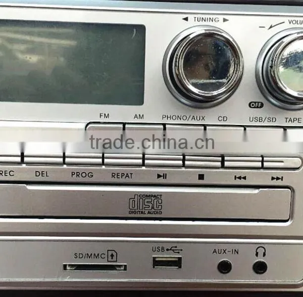 Rain Lane 6-in-1 Electric Turntable Fm Radio Cassette Record Player photo-4