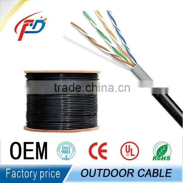 305M Outdoor Waterproof FTP/UTP Cat6 23AWG 4pairs Networking Cable photo-5