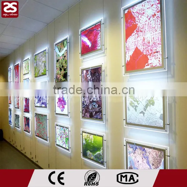 Factory Direct Sale LED Light Box Crystal Picture Frame Advertising Store Signboard photo-5