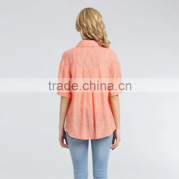 2016 Fashion Women Three Quarter Sleeve Shirts photo-6