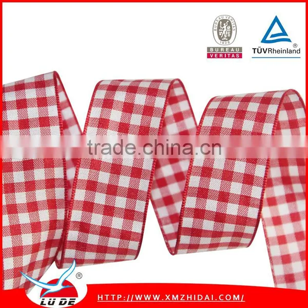 Direct Factory High Quality Garments Decoration Colorfu Ltartan Tartan Plaid Ribbon photo-3