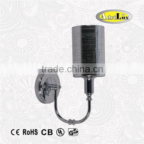 E14 Chrome Lamp Shade Hotel Corridor Wall Sconce Lighting Fixture