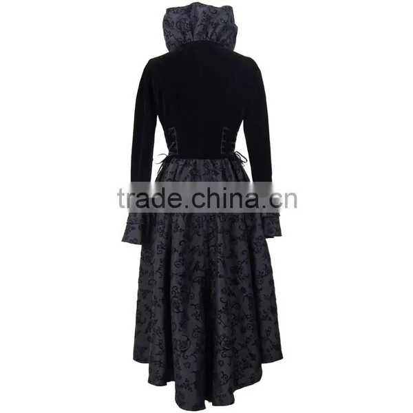Devil Fashion 2015 Ladies Gothic Coat in Autumn CT005 photo-5