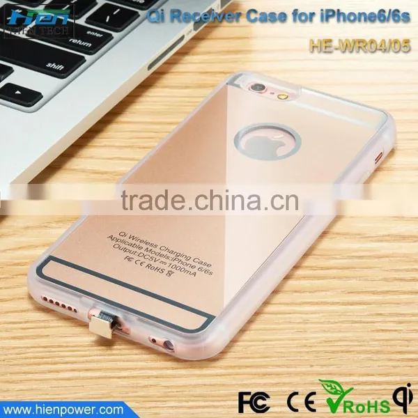 Ultra Thin Wireless Charger Receiver Phone Case Qi Wireless Charging Case For Iphone 6 /6 Plus photo-2