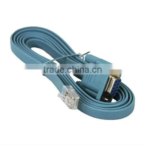 RJ45 to DB9 Female Flat Cable