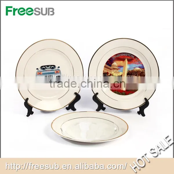 Cheap Blank Ceramic Plate Personalized Sublimation Enameled Porcelain Plates