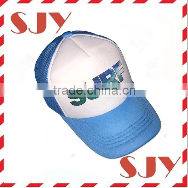 Flat Billed Trucker Cap With Mesh Back M L XL Adjustable Hat photo-4