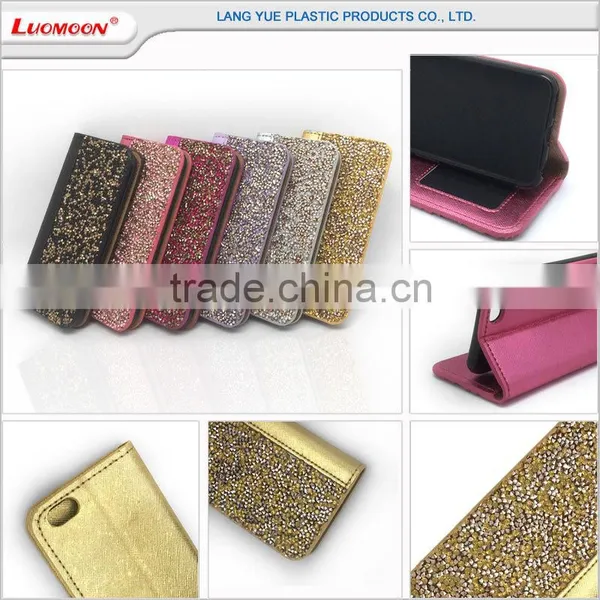 Favourable Price Latest Style Diamond Phone Case Leather TPU/PC Back Cover for Iphone 6 6s 7 se photo-2
