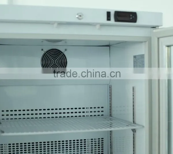 Small Size 110L Glass Door 2 to 8 Degree Pharmacy Refrigerator , Laboratory Refrigerator photo-3