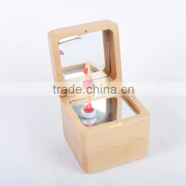 Fashion Ballerina Wooden Music Box With a Dancing Ballerina