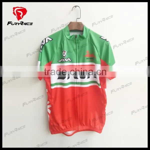 Custom Green and Red Cycling Shirts For Men Cycle Shirt