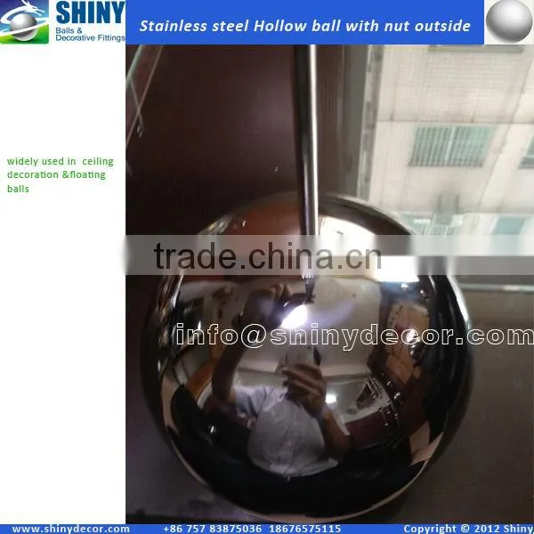 Stainless Steel Hollow Ball With Nut photo-3