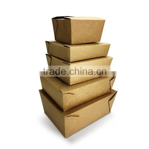 2016 High Quality Food Packaging Custom Kraft Paper Meal Paper Box photo-5