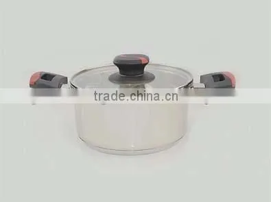 Modern Kitchen Designs 7PCS Stainless Steel Cookware Set With Two Colors Injection Bakelite Handle Non-stick Cookware photo-4