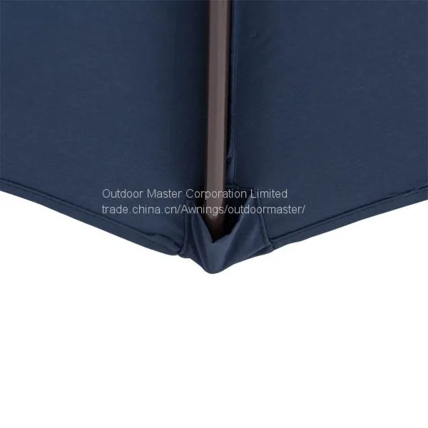 Outdoor Navy Blue 10ft Metal Banana Umbrella With Crank photo-5