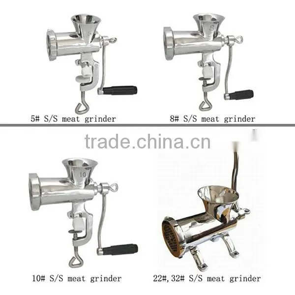 5# 8# 10# #12 22# 32# Cast Iron Electroplate Tinned Hand Operate Meat Mincer Manual Meat Grinder photo-3