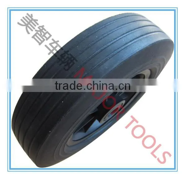 10x2 Solid Rubber Wheel With Plastic Rim photo-2