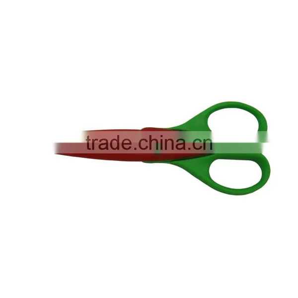 K835 Safe Colorful Plastic Coated Decorating Craft Cutting Scissors photo-3