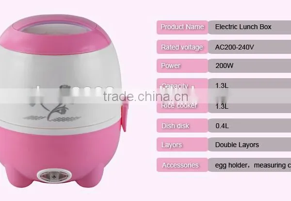 Christmas Hot Gifts Single Person Stainless Steel Inner Pot Rice Cooker photo-2