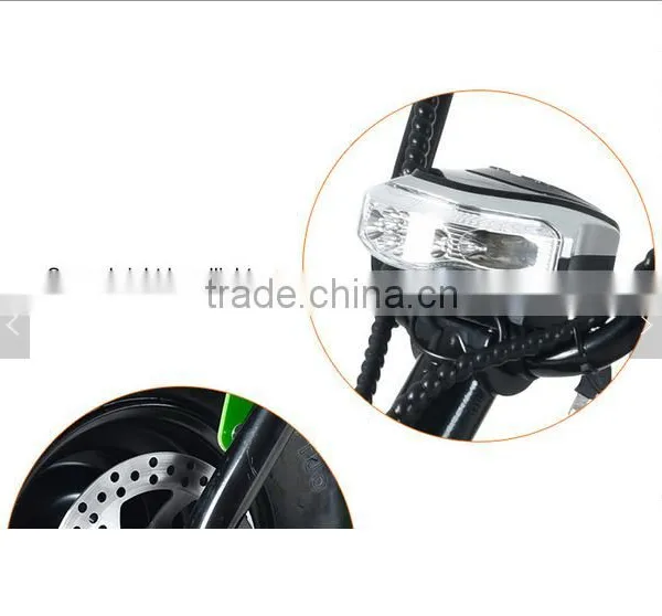 Leadway 60v 800w Harley Electric Scooter E-scooter Citycoco With Handle Bar(L16-08a) photo-3