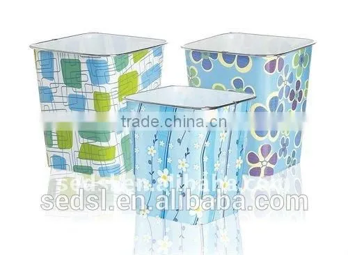 Color Printed Trash Can,Waste Bin Without Lid photo-3