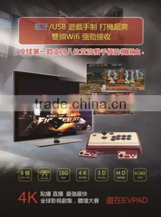 2017 Factory Cheap Strong Hongkong/Taiwan/Korea/Japan/Malaysia Live Steaming EVPAD Pro Bluetooth 1/16GB IPTV Android TV Box photo-3
