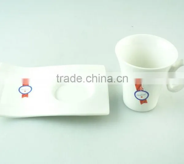 Unique Porcelain Coffee Cup and Saucer , Wholesale Coffee Cup and Saucer in Stock photo-2