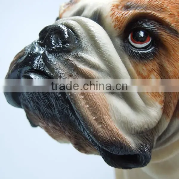 Realistic 3D Bull Dog Resin Statue photo-6