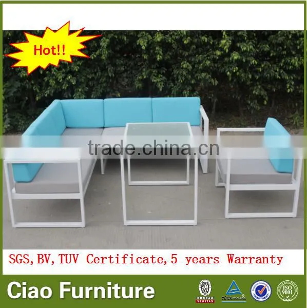 Garden Sectional Sofa Modern Design Aluminum Sofa Set Outdoor Furniture photo-6