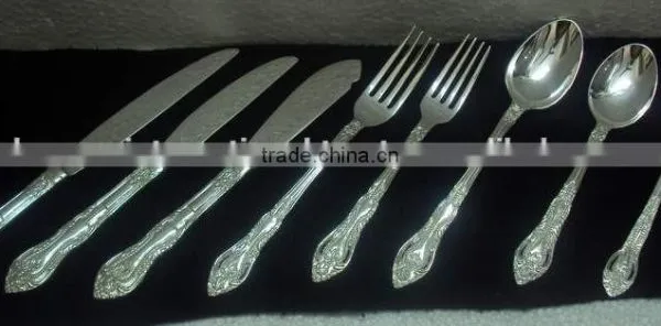 Silver Plated Brass Embossed Cutlery Set, Novelty Cutlery Set, Elegant Cutlery Set, Fancy Cutlery Set, Catering Supplies photo-6