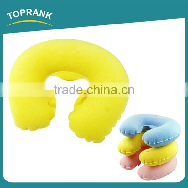 Toprank Hot Sale Comfortable Printing Air Filled Neck Support Baby Nursing Pillow Child Inflatable Travel Neck Pillow photo-2