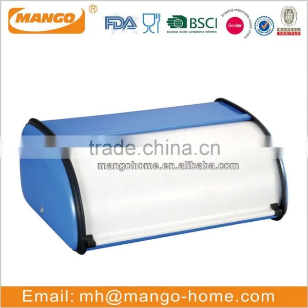 Red Round Shape Stainless Steel Bread Storage Bin photo-4
