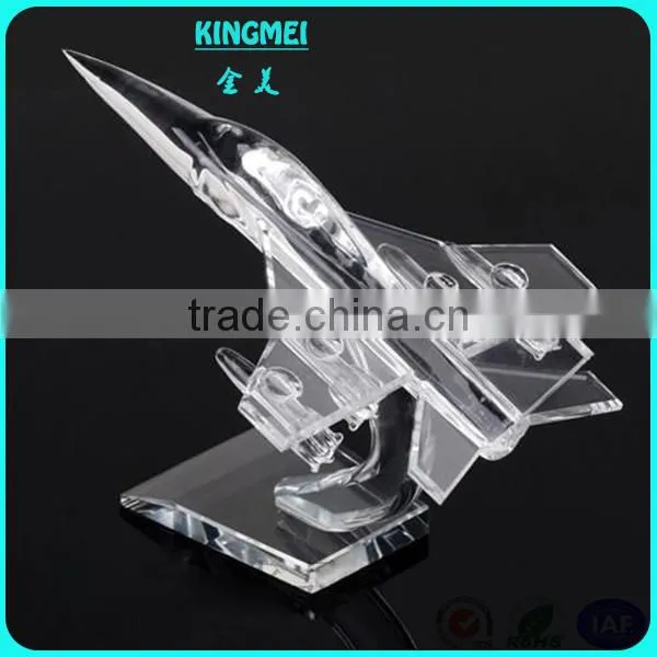 Mini Optical Crystal Aircraft Aeroplane Model For Birthday Souvenir photo-4