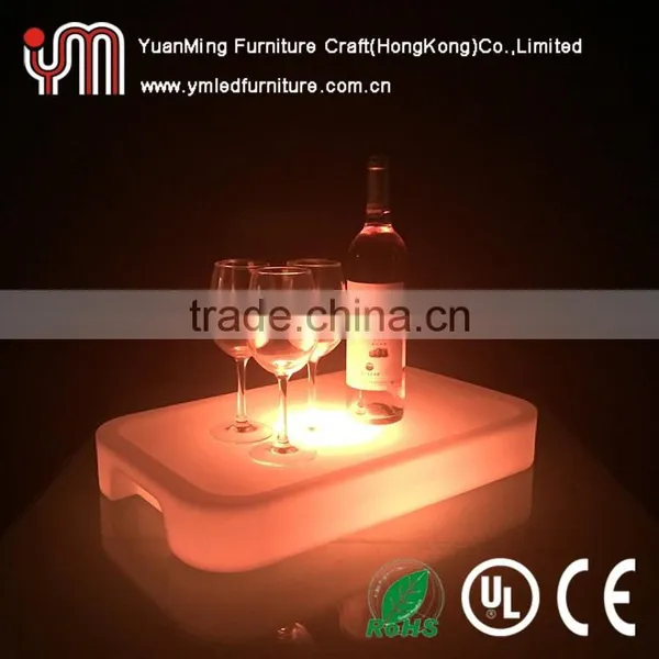 Square Illuminated Led Serve Tray Plate photo-2