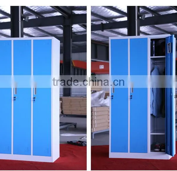 Three-door Steel Locker Cabinet in Different Colors photo-2