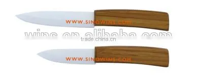 A3208 Hot Sale Ceramic Blade Knife Knives Set With Bamboo Handle photo-3