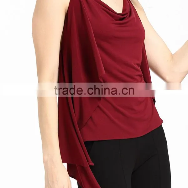 Domin Fashion Sleeveless off Shoulder Lady Top photo-2