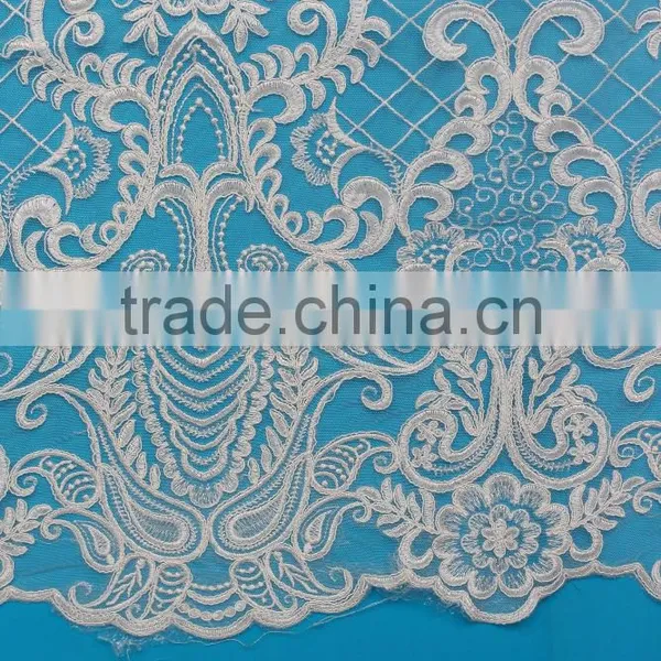 Customized Professional African Bridal Lace Dress Making Fabric photo-4