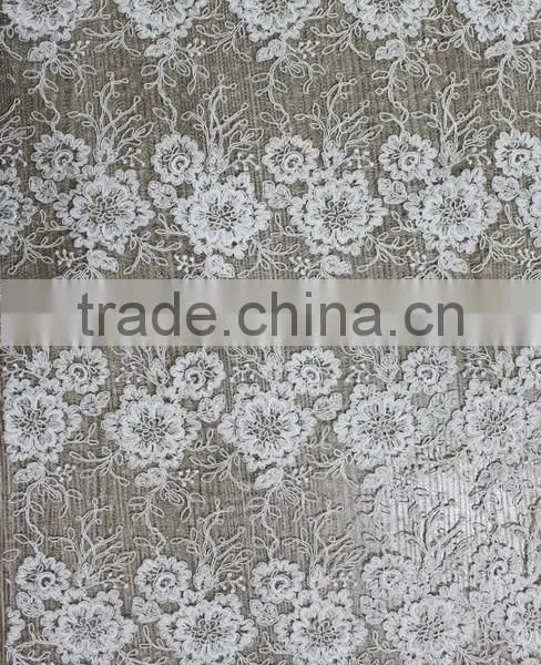 Promotional Embroidery Sequins and Beaded Lace Trim for Wedding Dress With Bottom Price photo-3
