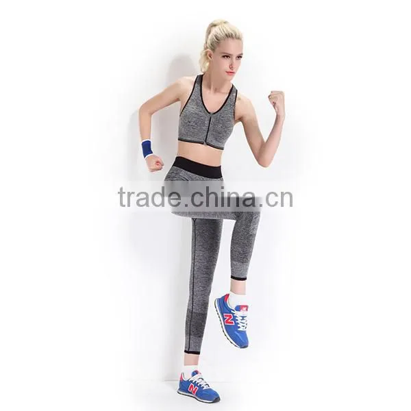 New Design Ladies Seamless Breathable Black Yoga Pants photo-5