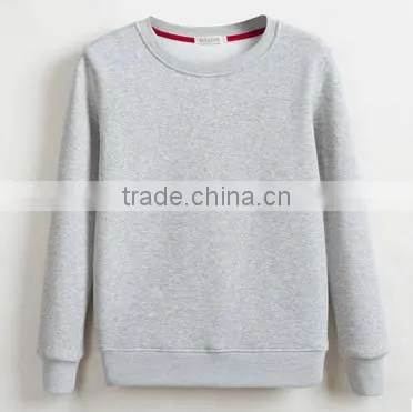 Customized Design Plain Blank Crewneck Pullover Fleece TC65/35 Cheaper Hoodies/sweatshirt photo-2