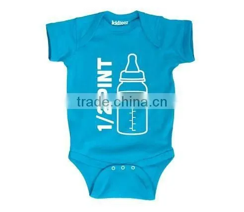 Screenprinted Infant Girls Rompers,custom Cotton Baby Rompers Wholesale photo-2