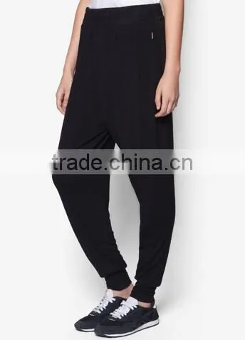 2017 Wholesale High Quality Custom Solid Plain Gym Spotrs Women Pants OEM Service photo-2