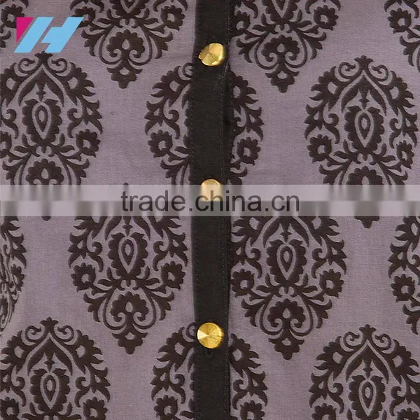 Ladies Fashion Apparel Cotton Om Printed Long Kurta photo-3