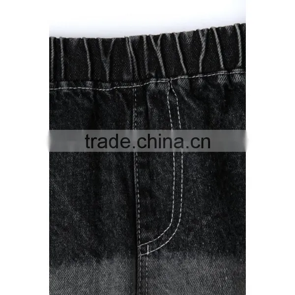 100% Cotton Ripped Frayed Design Contrast Color Fancy Kids Jeans Leisure Latest Boys Ripped Fashion Jeans photo-6