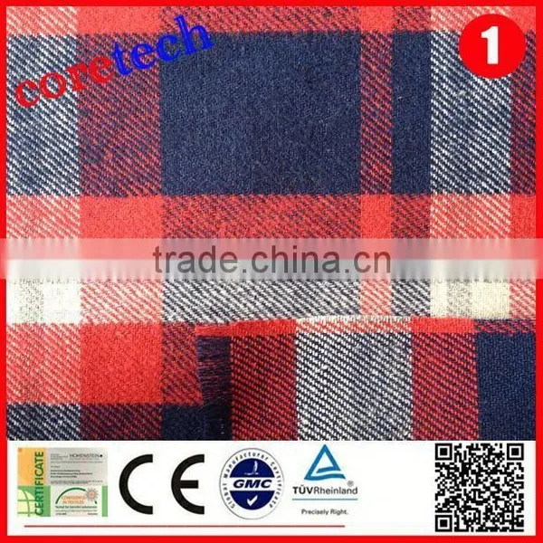 High Quality Wholesale Cotton Polyster Check Fabric Factory photo-2