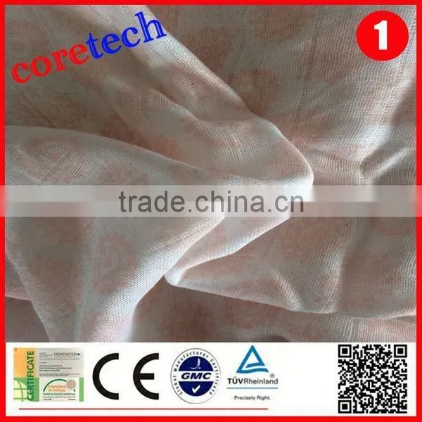 Anti-bacterial Breathable Organic Cotton Gauze Fabric Factory photo-3