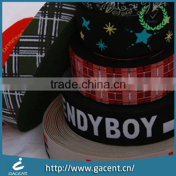 Polyester Jacquard Webbing With Elastic in Garment Clothing photo-4