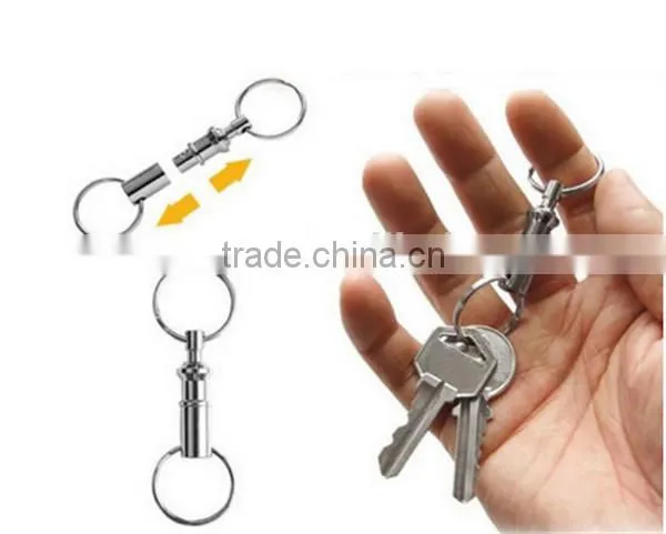 EDC Outdoor Camping Equipment Detachable Pull Apart Quick Release Keychain photo-5